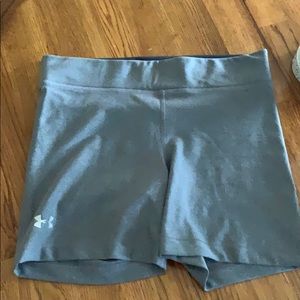 New under armour grey work out shorts